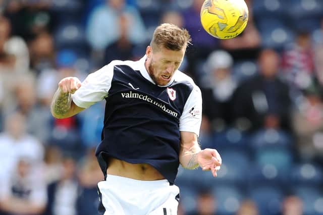 Iain Davidson playing for Raith Rovers against Alloa Athletic at Stark's Park in Kirkcaldy in July 2016 (Photo by Ian MacNicol/Getty Images)