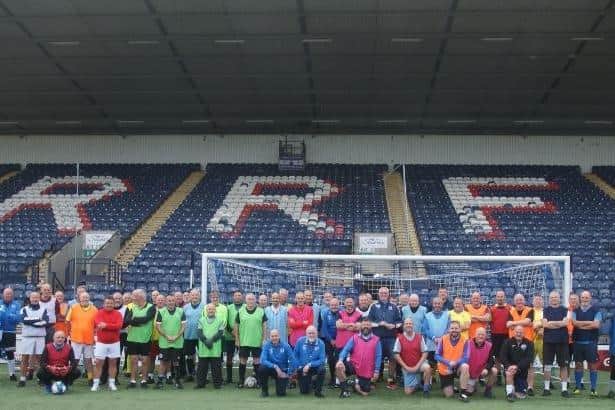 More than 60 footballers came together to take part in the walking football festival (Pic: Stephen MacCrimmon)