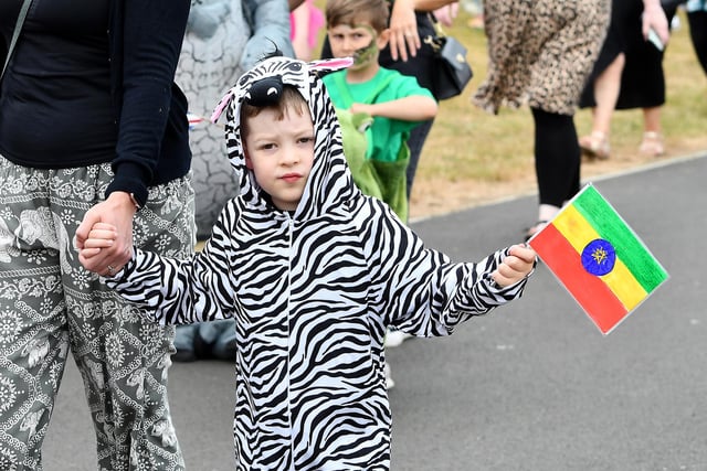 Animals were a popular choice for the parade.