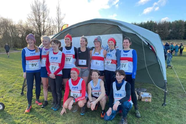 Bathgate cross country was also contested by Fife AC ladies