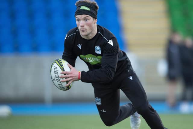 George Horne during a Glasgow Warriors training session this week (Pic: Ross MacDonald/SNS Group/Glasgow Warriors)