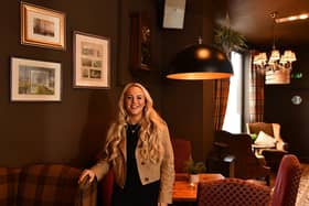 Lauren Hutchison at Alfie's Bar (Pic: Fife Photo Agency)