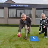 Willie Rennie and Helen Vickery at Cupar Bowling Club, which has been awarded a grant of £13,559.