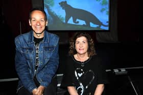 Mandy Hunter & Paul McCabe at the Kings Live Lounge ahead of the first screening of The Jungle Book this weekend.  (Pic: Fife Photo Agency)