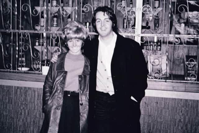 Debbie Greenberg, author of a new book, Cavern Club The Inside Story, with Paul McCartney  at the legendary Liverpool venue in 1968 (Pic Credit: Tracks)