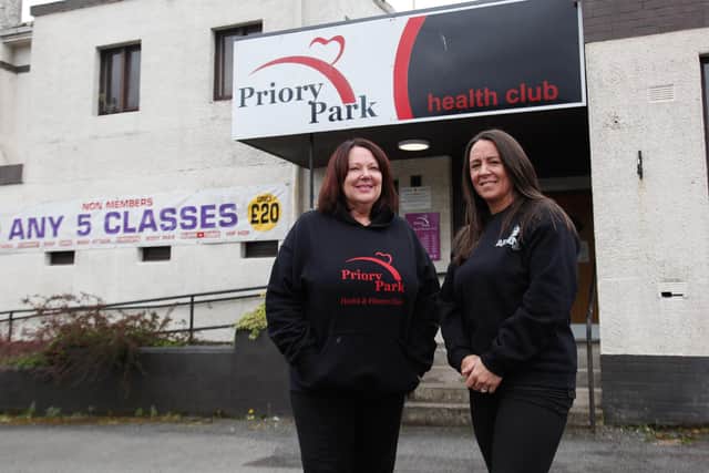 Margaret McLean (pictured left) of Priory Park Health Club and Sally Dewar of Arena Gym. Pic: Scott Louden.