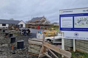 The half-built development site in Fair Isle Road, Kirkcaldy (Pic: Fife Free Press)
