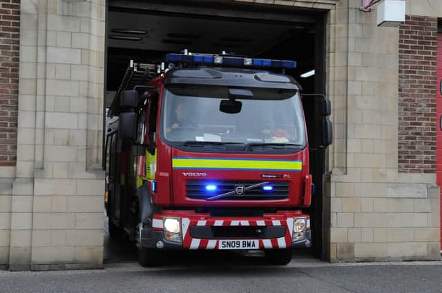 Two fire engines tackled the blaze.