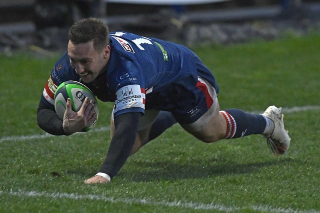 Knights’ Billy McBryde scores his side’s third try of the game to seal victory.