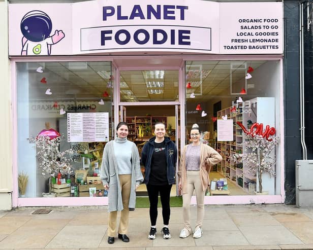 Planet Foodie   - co-owner Wiktoria, co-owner Paulina Plota & Martyna (Pic: Fife Photo Agency)