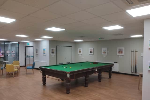 The space has been updated to include outdoor spaces, artwork and activities such as snooker