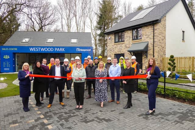The launch of the new sales office at Westwood Park development in Glenrothes