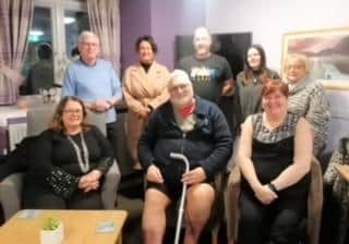 Members of Central Burntisland Tenants and Residents Association.  Pic: Rab Clark.