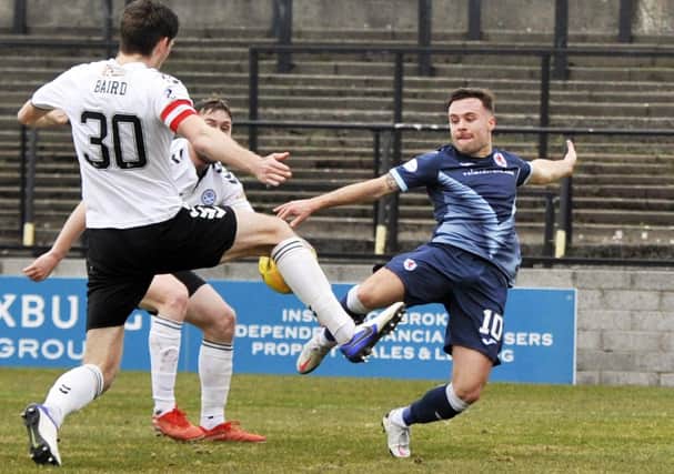 Lewis Vaughan in action for Raith at Somerset Park last season (Pic: Charlie Gilmour)