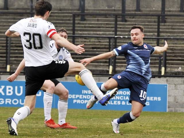 Lewis Vaughan in action for Raith at Somerset Park last season (Pic: Charlie Gilmour)