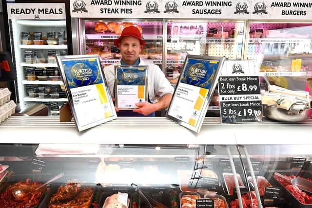 Andrew Kirk won awards at the Scottish Craft Butchers Awards (Pic: Fife Photo Agency)