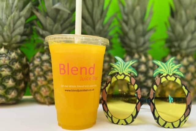 Blend Juice Bar will be opening next month.