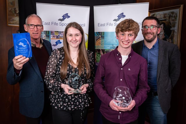 Winner: SHIFT
Donald Aitken from Largo Bay Sailing Club, Madison Garland on behalf of The Larick Centre, Keir Jeffrey and Stew Folie from SHIFT
