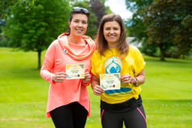 Pictured on the left is Magdalena Augustyn-Lygas who has been named as the first-ever overall champion of the Scottish Walking Awards. On the right is Justyna Majewska, who is the former manager of Fife Migrants Forum. Pic: SNS Group Ross MacDonald.