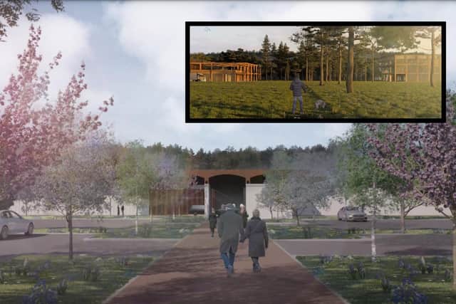 The proposed Glenrothes crematorium which councillors turned down has now gone to appeal (Pics: Submitted)