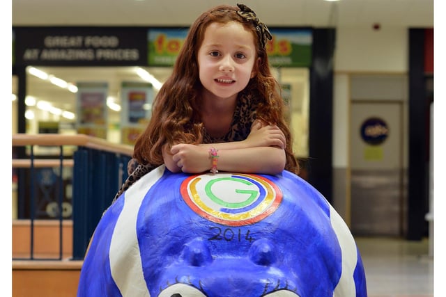 Four year old Lucy Dryburgh from Leslie Nursery pictured at the 2014 Hippo Parade.