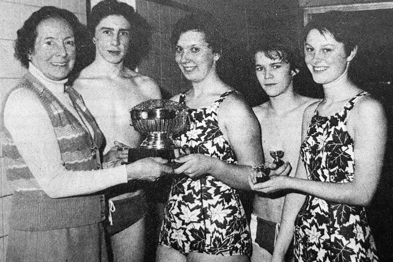Balwearie High School's team were the overall winners, scooping the Livingston Memorial Trophy, at the annual life-saving championships, organised by the Fife Schools Swimming Association in, 1978