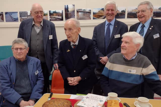 John Kilpatrick celebrates his 100th birthday at Cupar Probus Club (Pic: Submitted)