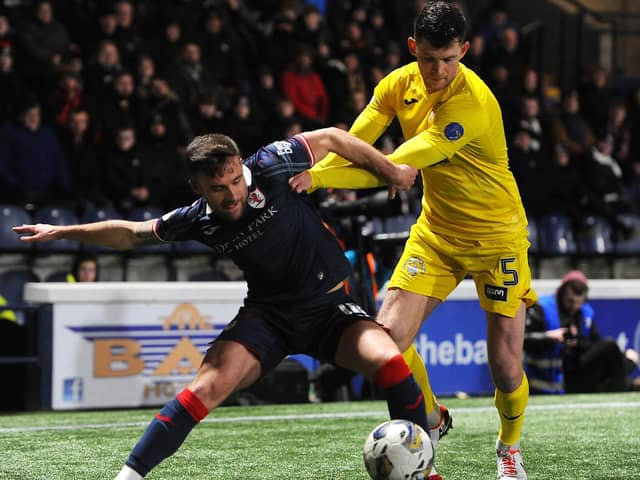 Lewis Vaughan (pictured) and his Raith mates drew a blank against Greenock Morton at Stark's Park on Tuesday night (Pics Fife Photo Agency)