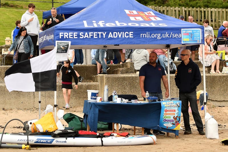 As well as being a day of fun the RNLI were also offering visitors information on how to safely enjoy the water.