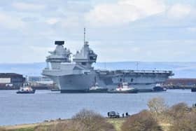 HMS Queen Elizabeth has returned to the dockyard in Rosyth for repairs.  (Pic: Mark Berry)