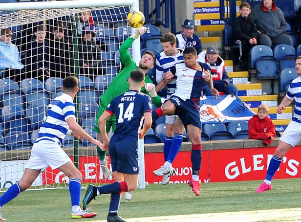 There was frustration and disappointment for Raith Rovers against Morton on Saturday at Stark's Park as the ball refused to go in the Greenock net for them, despite several good chances (picture by Fife Photo Agency).