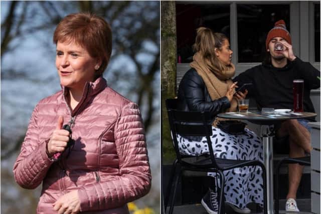 Cafes, beer gardens, non-essential shops and museums are reopening in Scotland on Monday as lockdown easing continues.