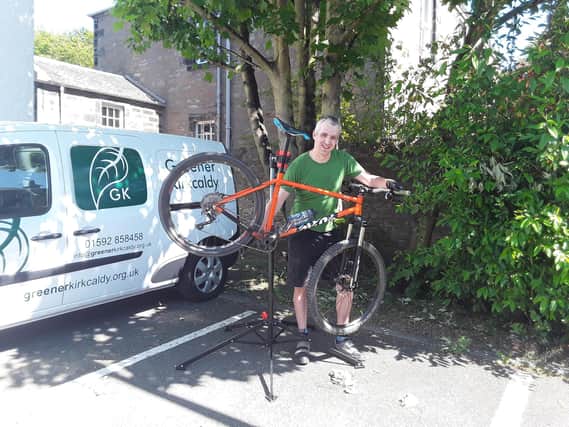 David Glover, Greener Kirkcaldy Cycling hub