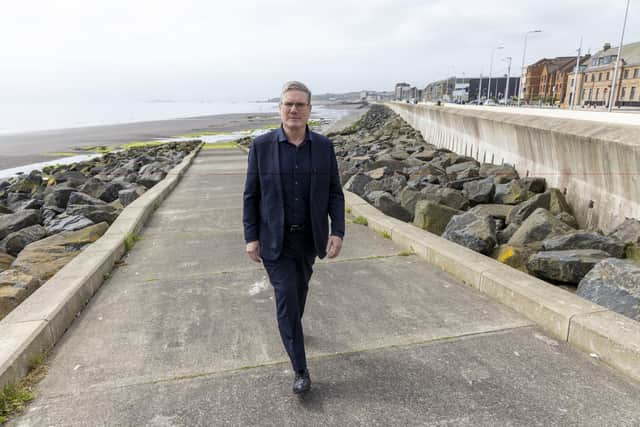 Keir Starmer on a visit to Kirkcaldy (Pic: Robert Perry/Getty Images)