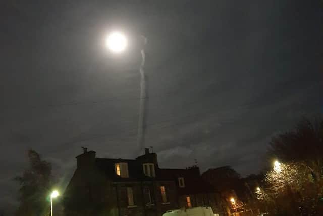 The 'tornado' was spotted on Halloween