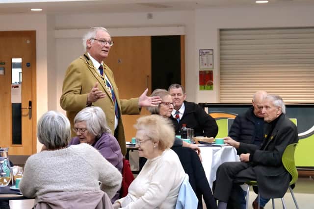 Provost Jim Leishman at the Bite & Blether event at Waid Academy (Pic: Danyel VanReenen)