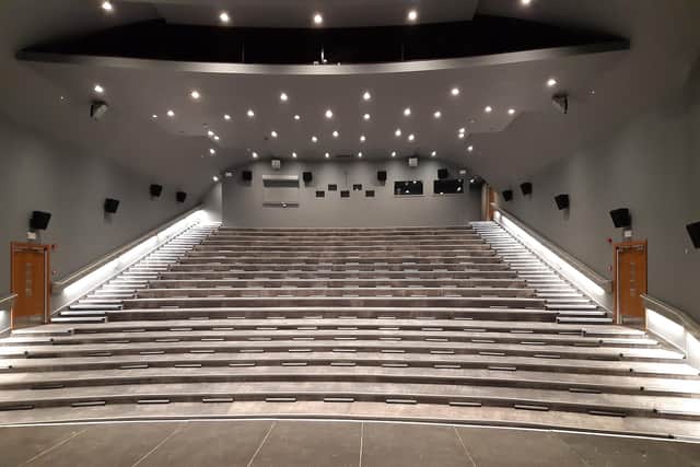 The auditorium at the Adam Smith Theatre has already been refurbished