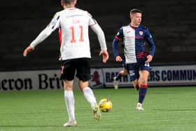 Dylan Tait in his last appearance for Raith Rovers. (Pic: Fife Photo Agency)