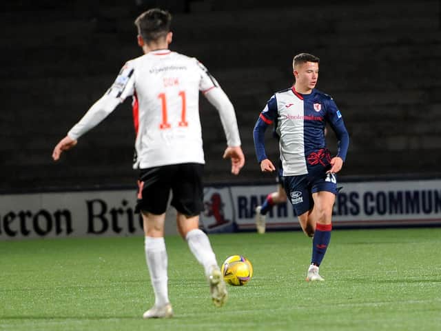 Dylan Tait in his last appearance for Raith Rovers. (Pic: Fife Photo Agency)
