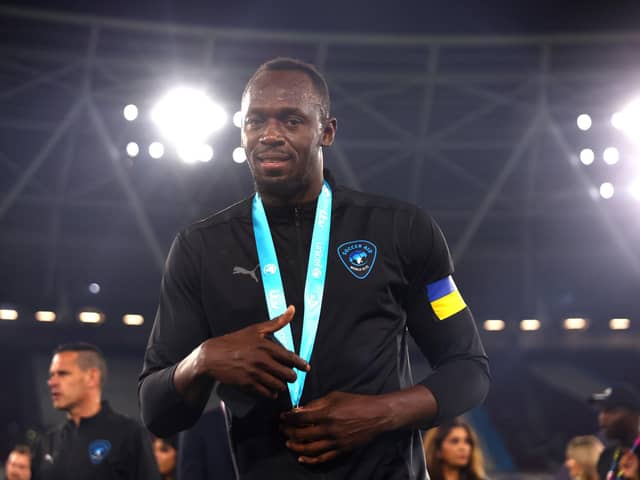 Usain Bolt captains the World XI again (Photo by Alex Pantling/Getty Images)
