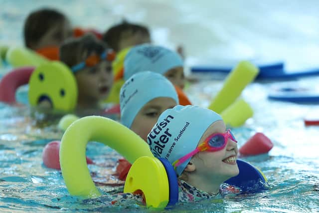 Youngsters learn to swim