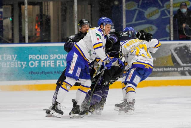 Fife Flyers haven't played since this game against Manchester Storm on December 12 (Pic: Jillian McFarlane)