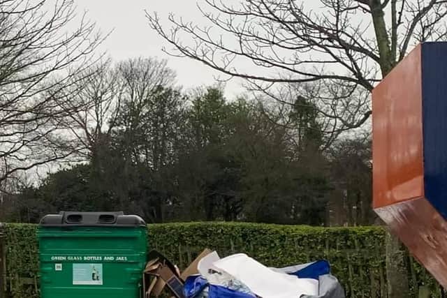 Councillor Hisbent has called on people to be responsible when disposing of rubbish and to hold onto it until recycling centres re-open after the holidays. Pic: Councillor Zoe Hisbent.