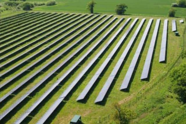 How the solar farm could look