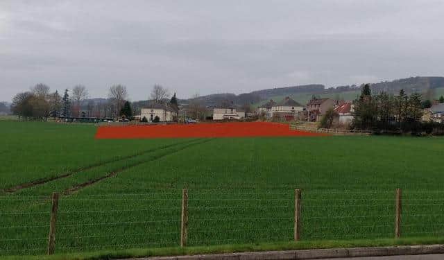 The site earmarked for the housing in Auchtermuchty. Picture: Quale Homes