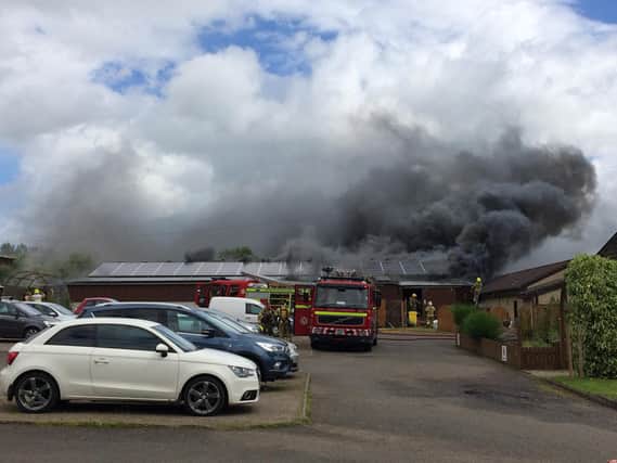Fire in soft play building at Fife Zoo