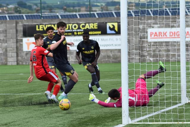 East Fife put pressure on the Cowdenbeath goal during the second-half of Saturday's game