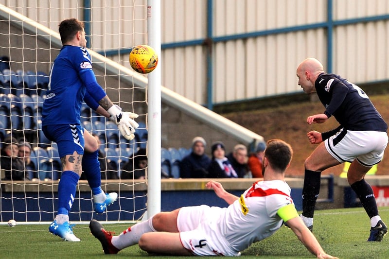 March 9, 2019: Raith Rovers 1-0 Airdrieonians. Grant Gillespie scores from close range on 74 minutes to earn Raith League 1 spoils (Pic FPA)