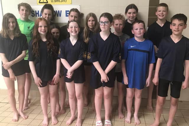 The Cupar and district swimmers at Glenrothes