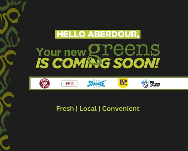 The new Greens store in Aberdour will open in the coming months (Pic: Greens Facebook)